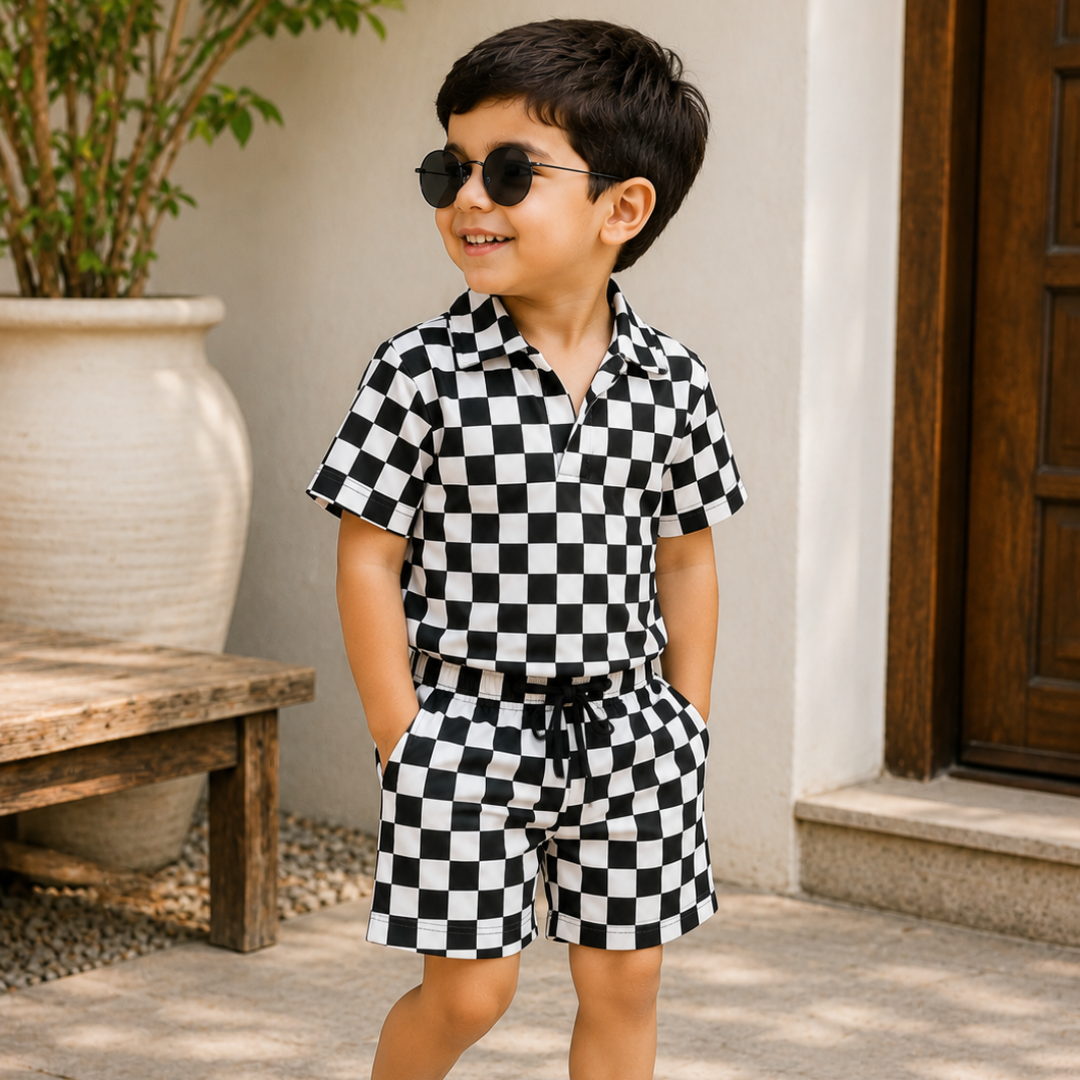 Chess Club Resort Co-ord Set