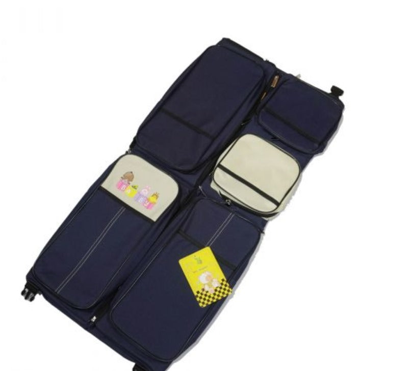 2 in 1 Baby Travel Bag & Baby Bed With Mosquito Net Blue