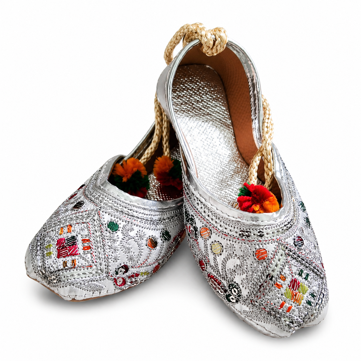 SK Silver Color Khussa Design 2