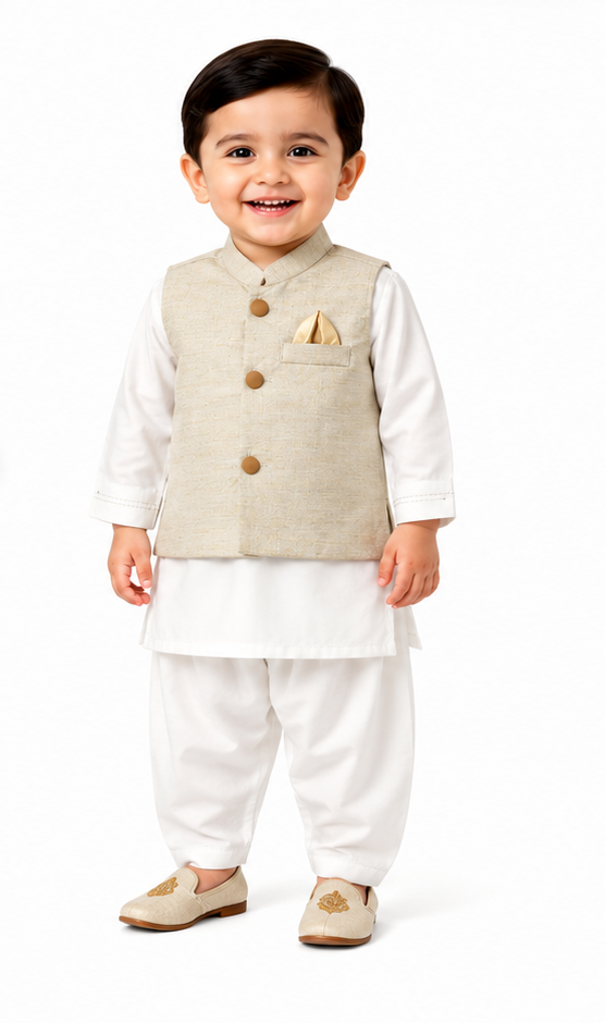 1.5 to 4 Year Kurta Pajama With Waistcoat