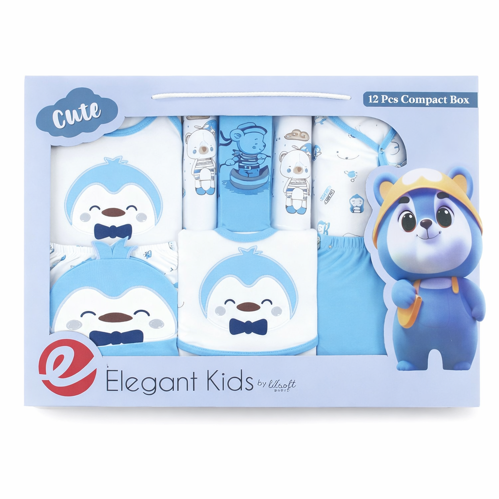 Elegant Penguin 12 Piece Unisex Starter Set Gift Box