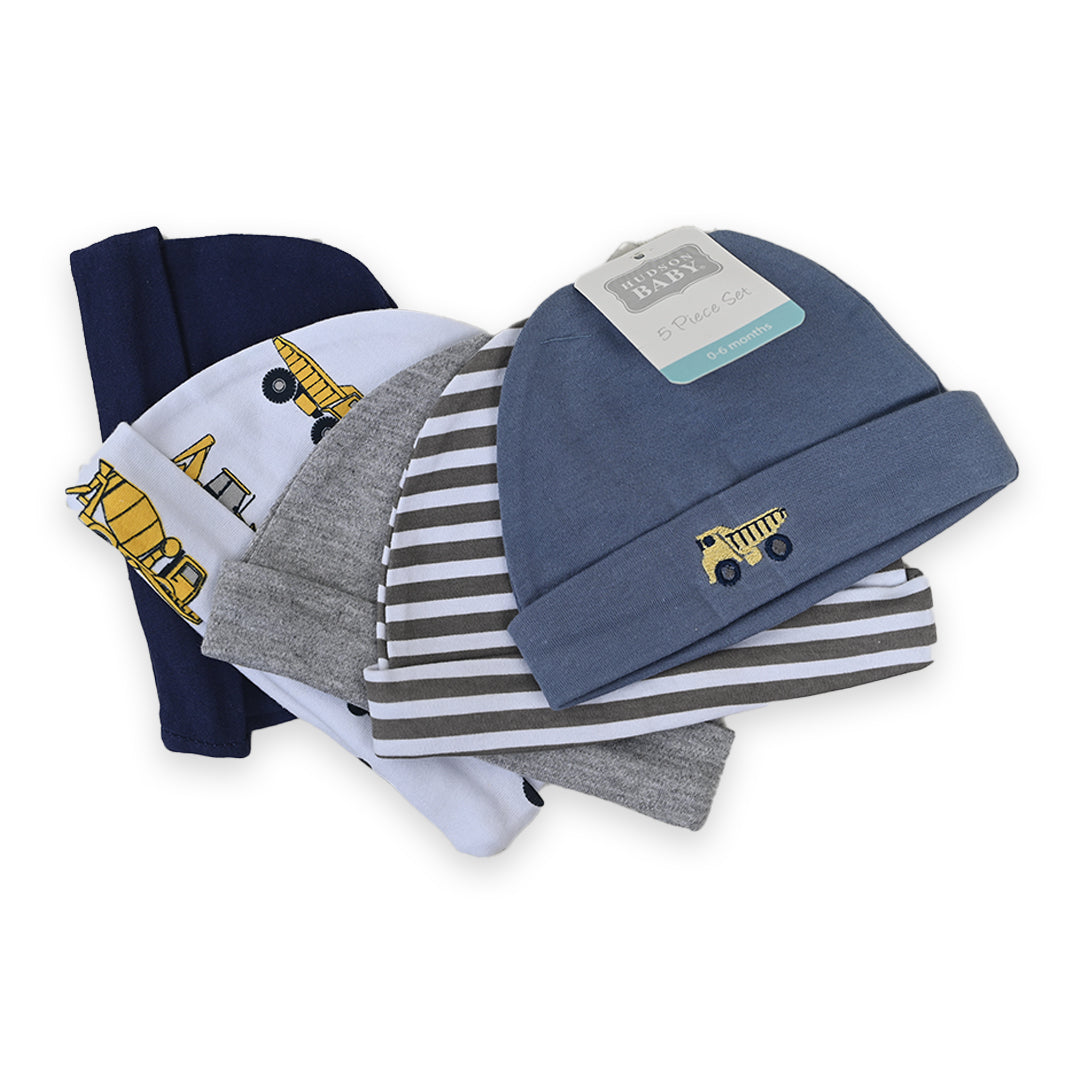 Construction 5 Piece Cotton Cap Set