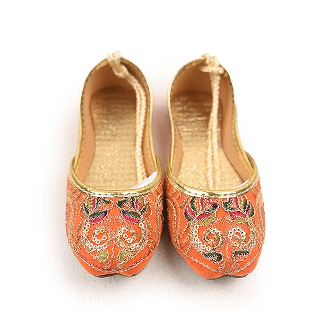 Style 3 Orange Khussa