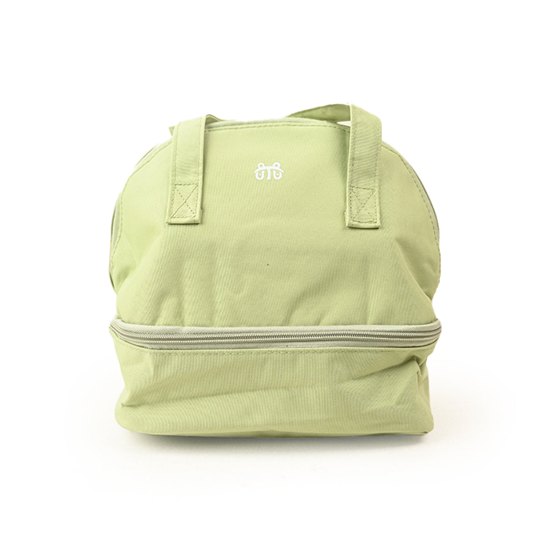 Two Portion Insulated Travel Baby Bags Light Green