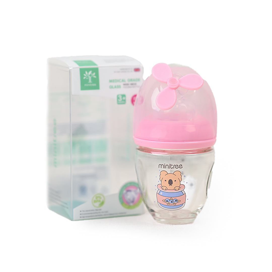 Minitree 100Ml 3.5Oz Glass Feeding Bottle