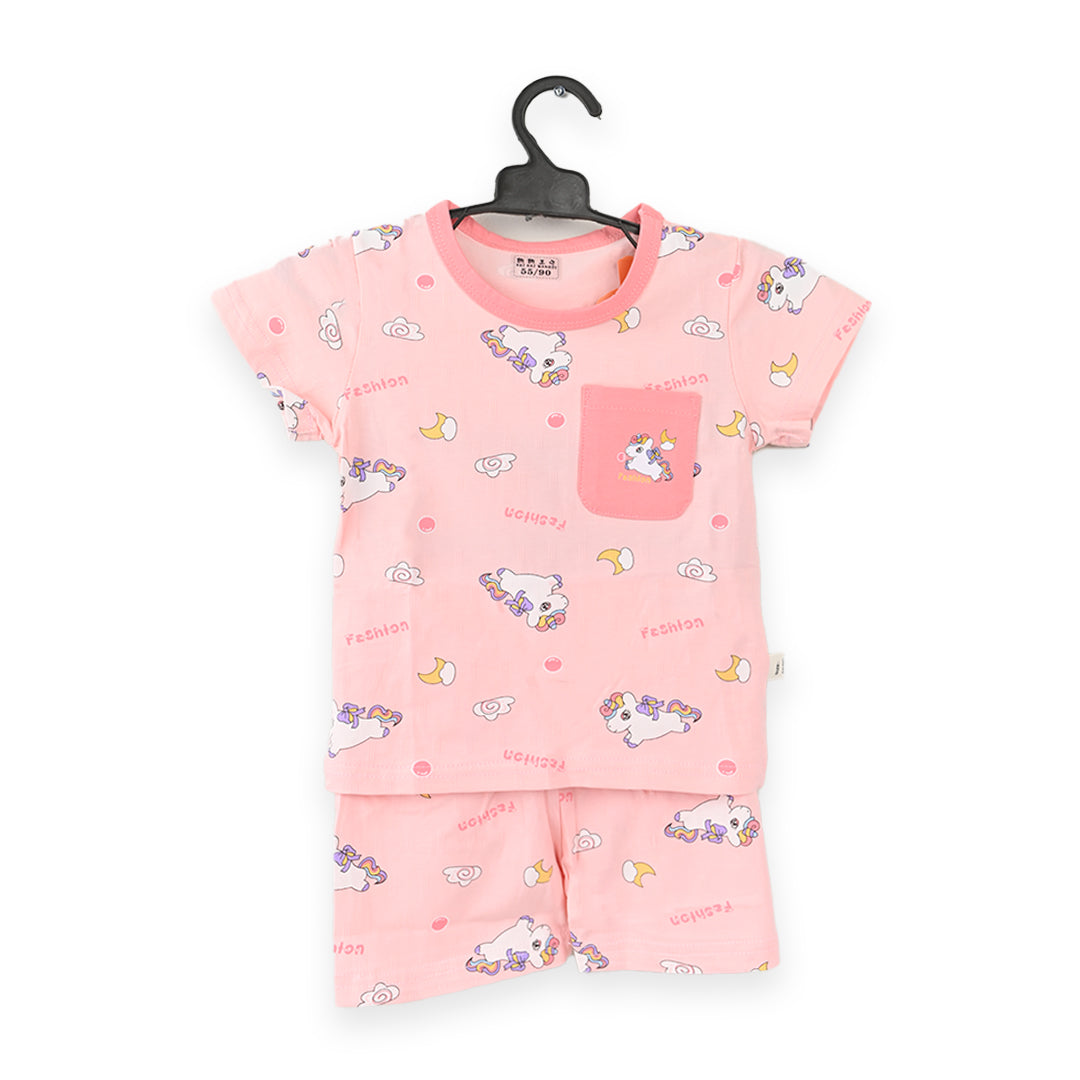 Unicorn Round Neck Sleepsuit