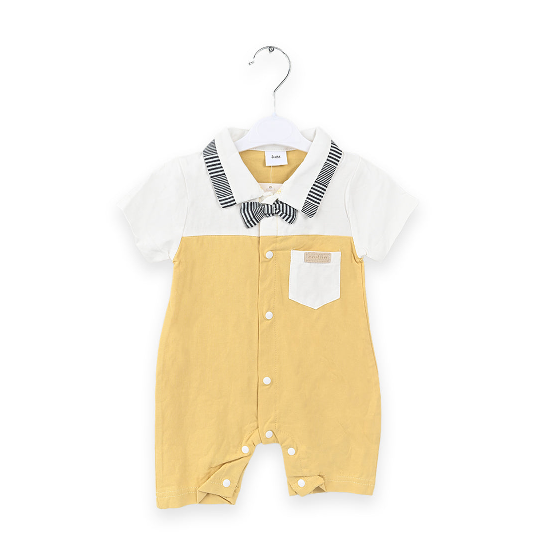 Yellow Bow Summer Romper