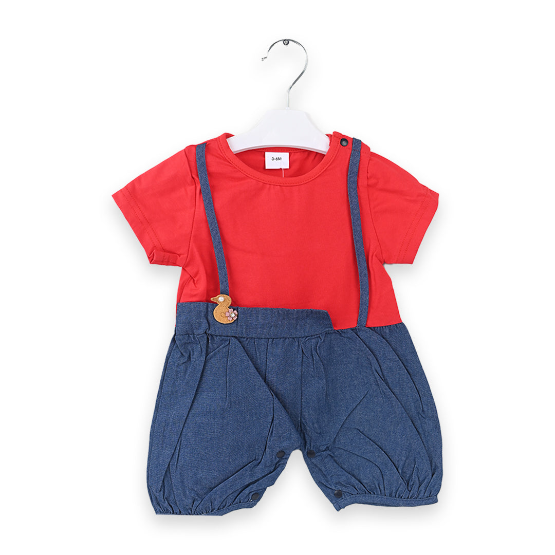 Red Blue Summer Romper