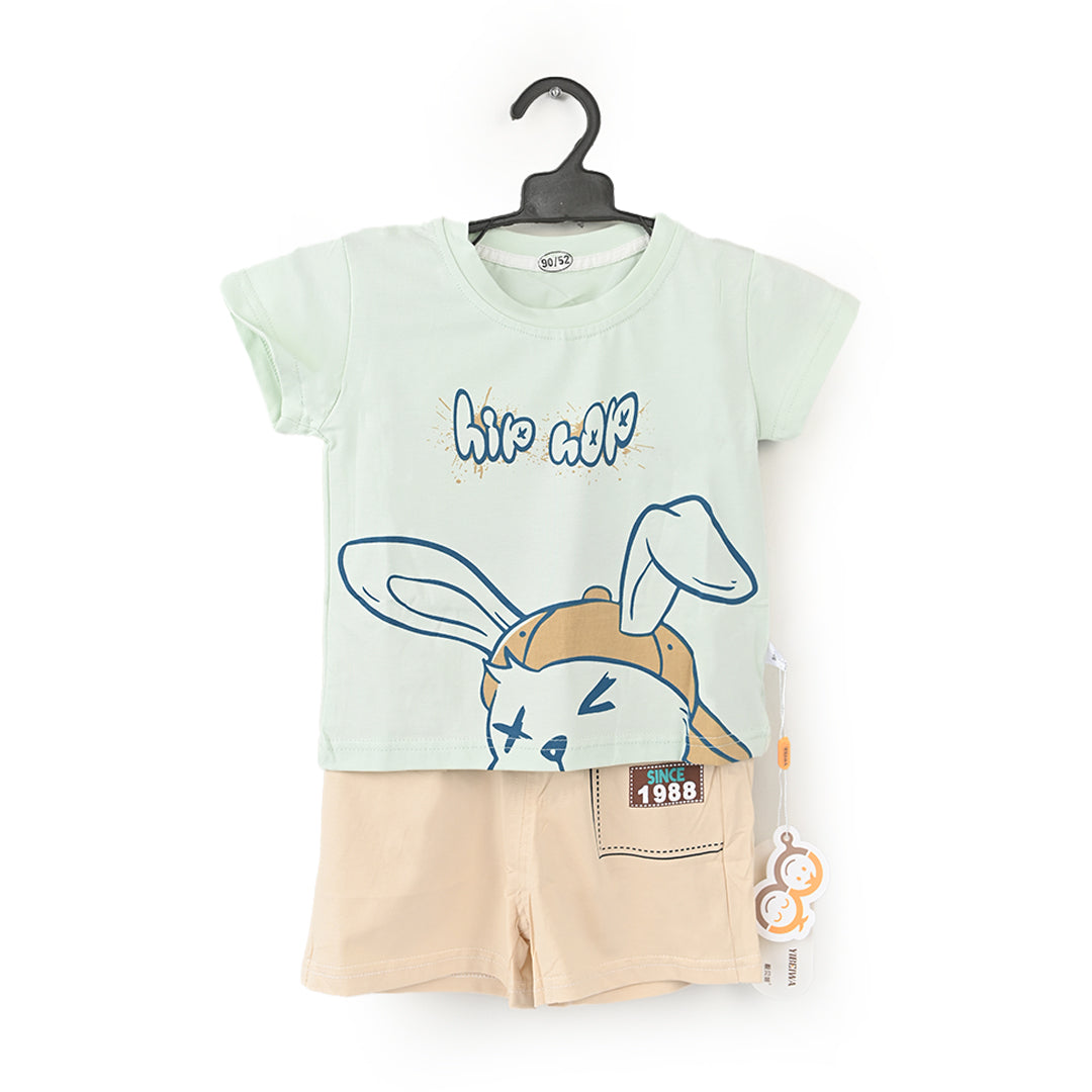 Hip Hop Shirt and Shorts (Premium) Green