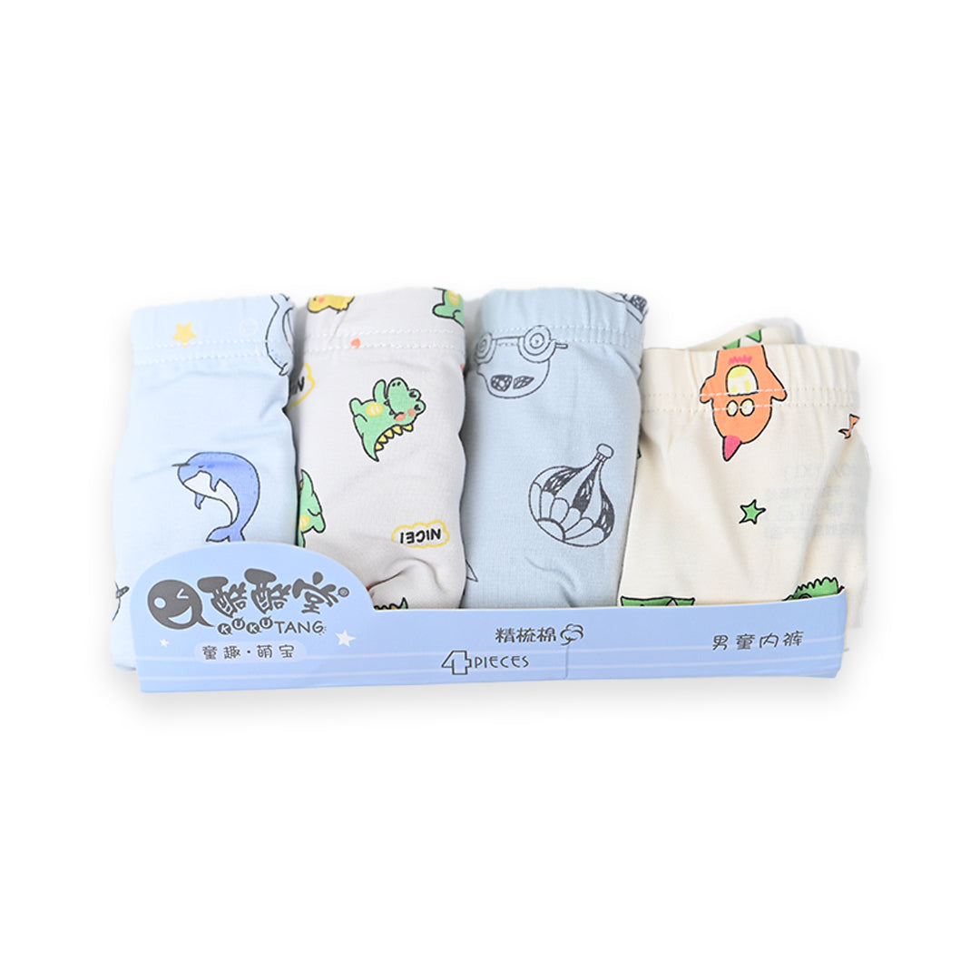 4 Pcs Baby Cotton Shorts Whale