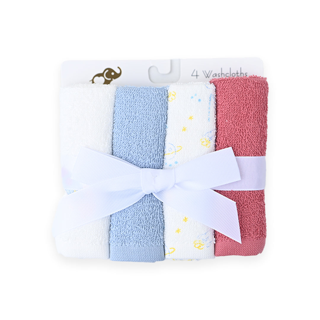 Moon Space - 4 Piece Face Towel Gift Set