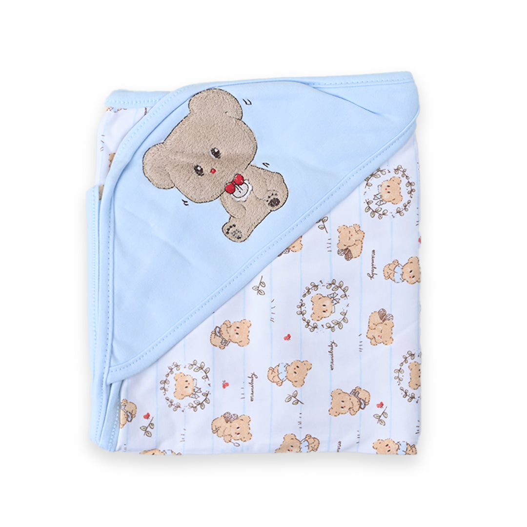 Bear Bow Premium Quality Baby Wrapping And Receiving Sheet