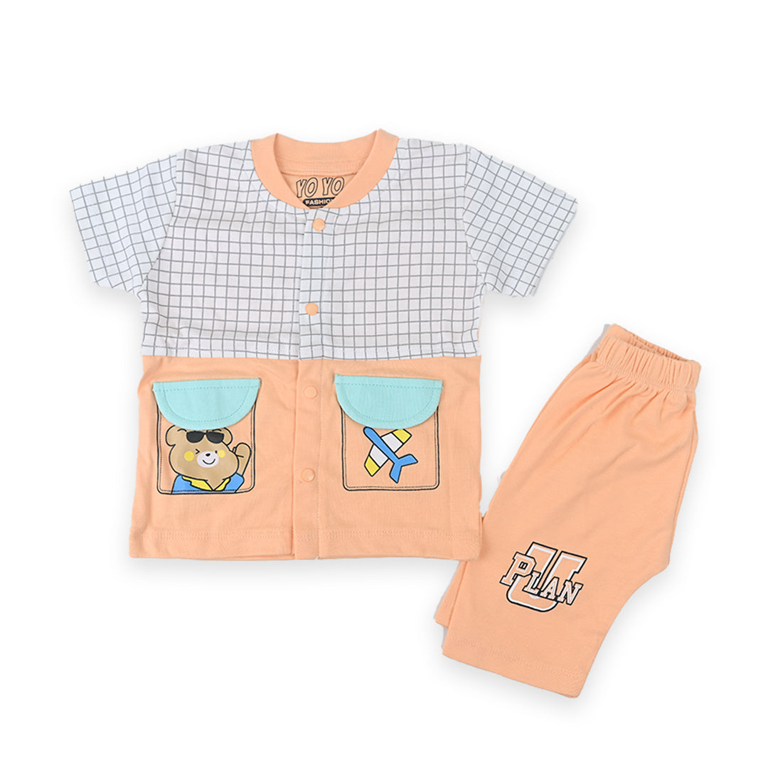 Plain Bear Half Sleeve Shirt & Shorts