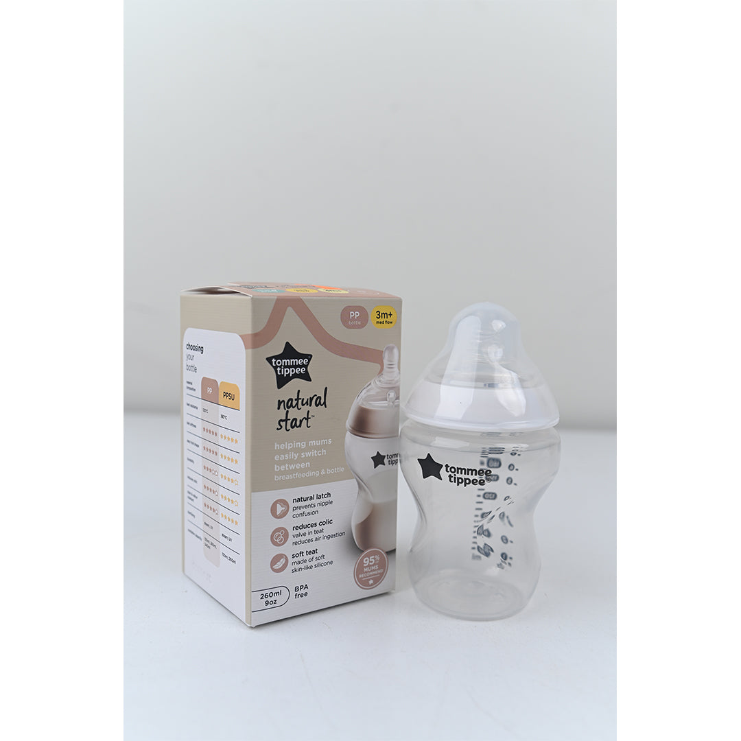 Tommee Tippee Natural 3M 260ML 9oz (Plastic)