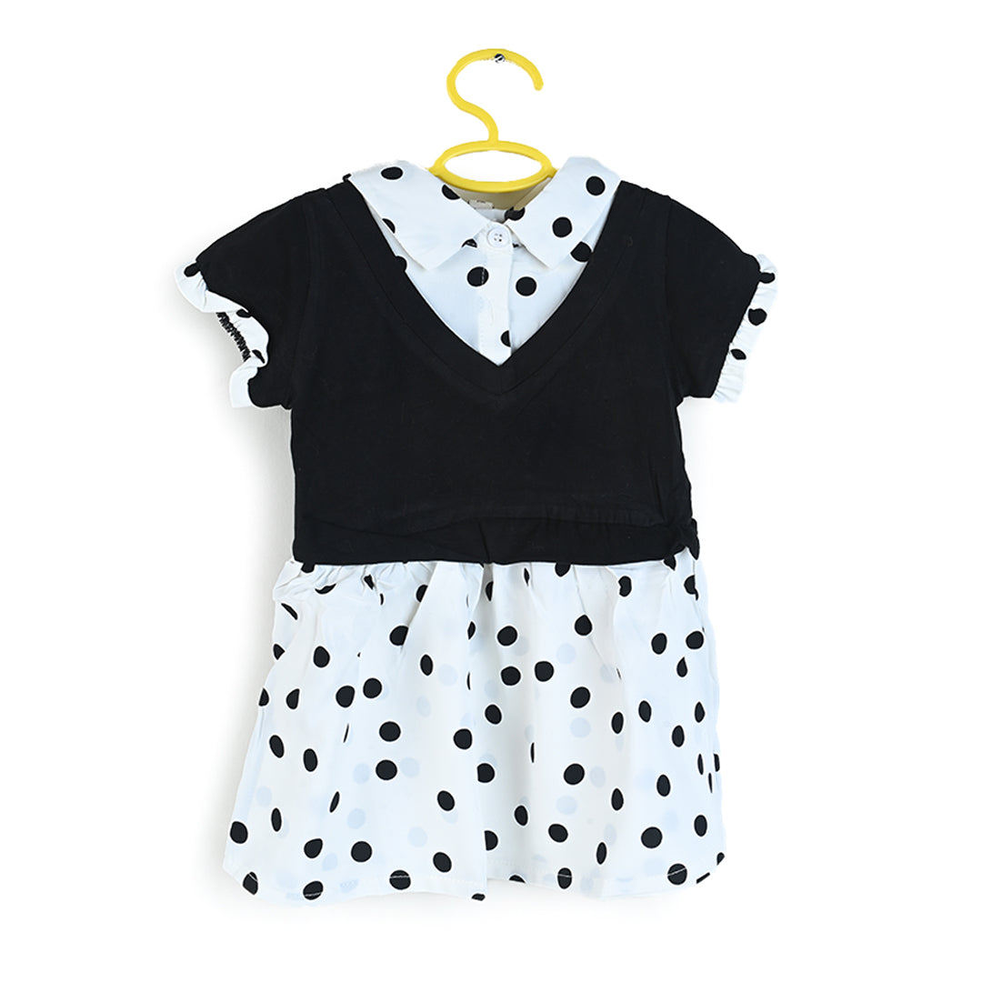 Polka Dots Baby Frock - Baby Co