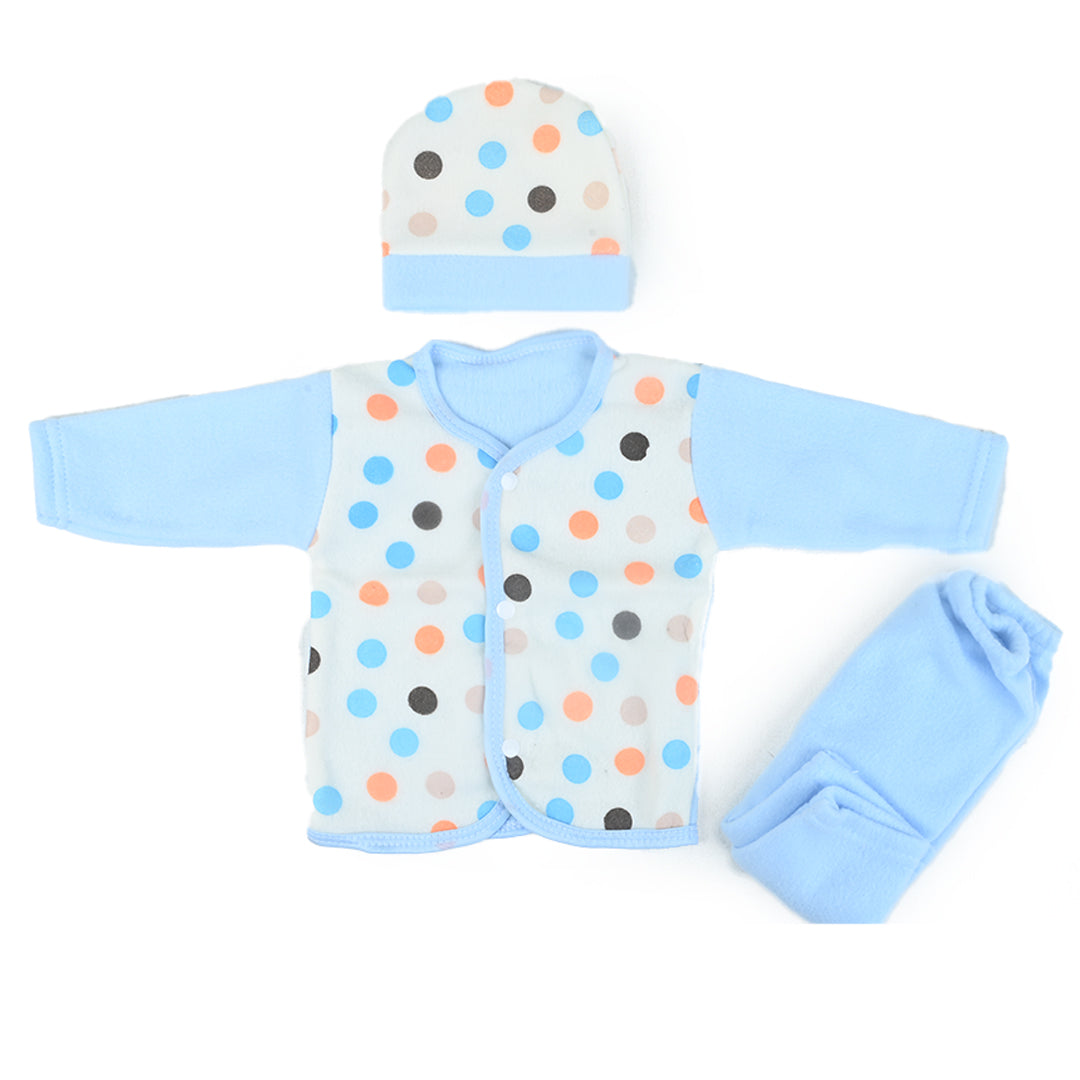Party 3 Piece Fleece Winter Sleep Suit Starter Set - Baby Co