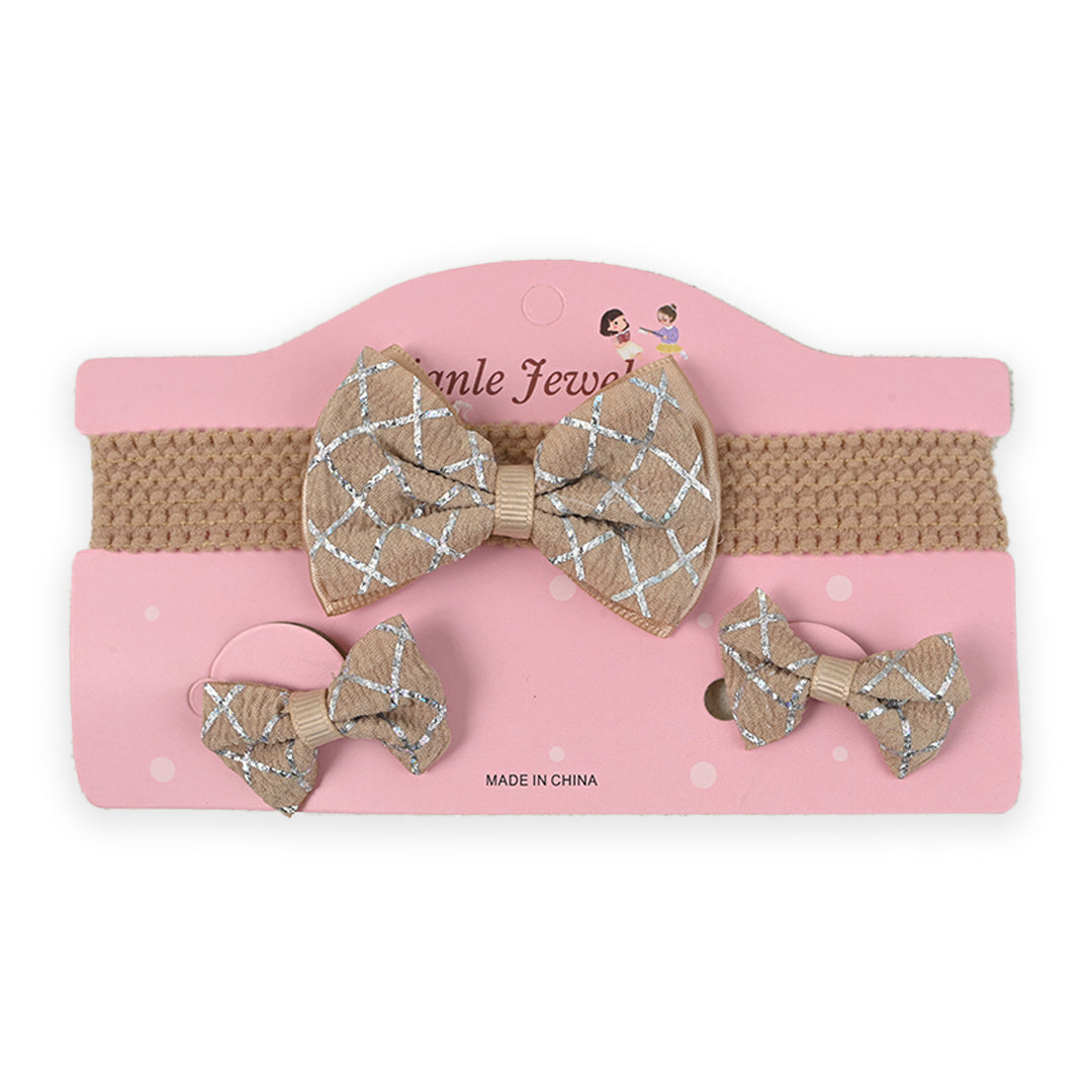 Stretchable 3 Piece Headband & Clip Set
