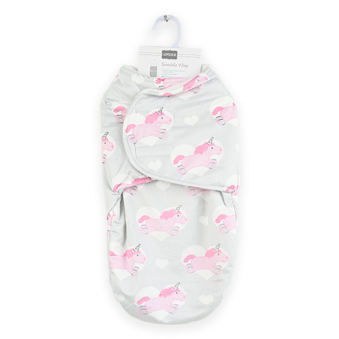 Printed Furry Quilted Swaddle
