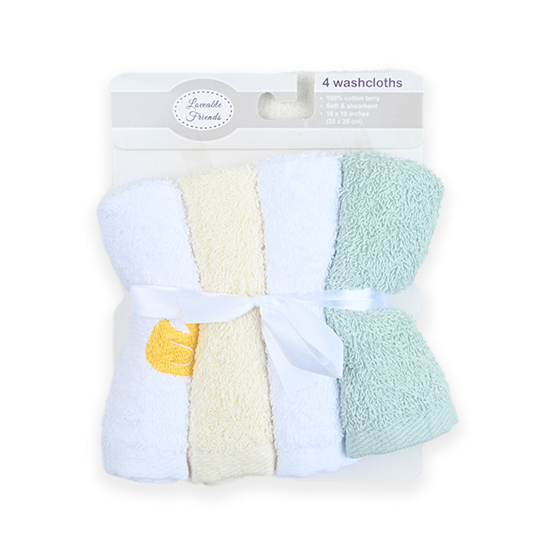 4 Piece Face Towel - Baby Co