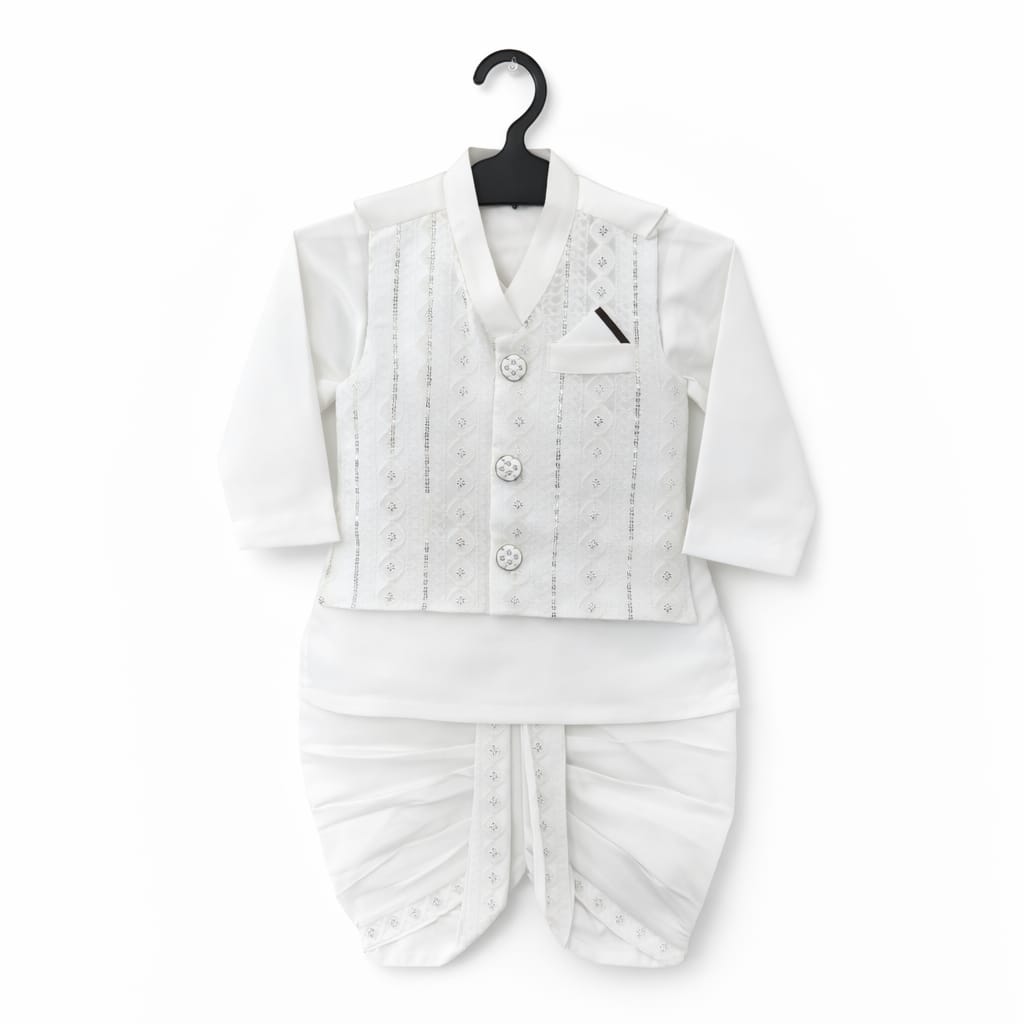 Prince Dhoti Kurta With Waistcoat