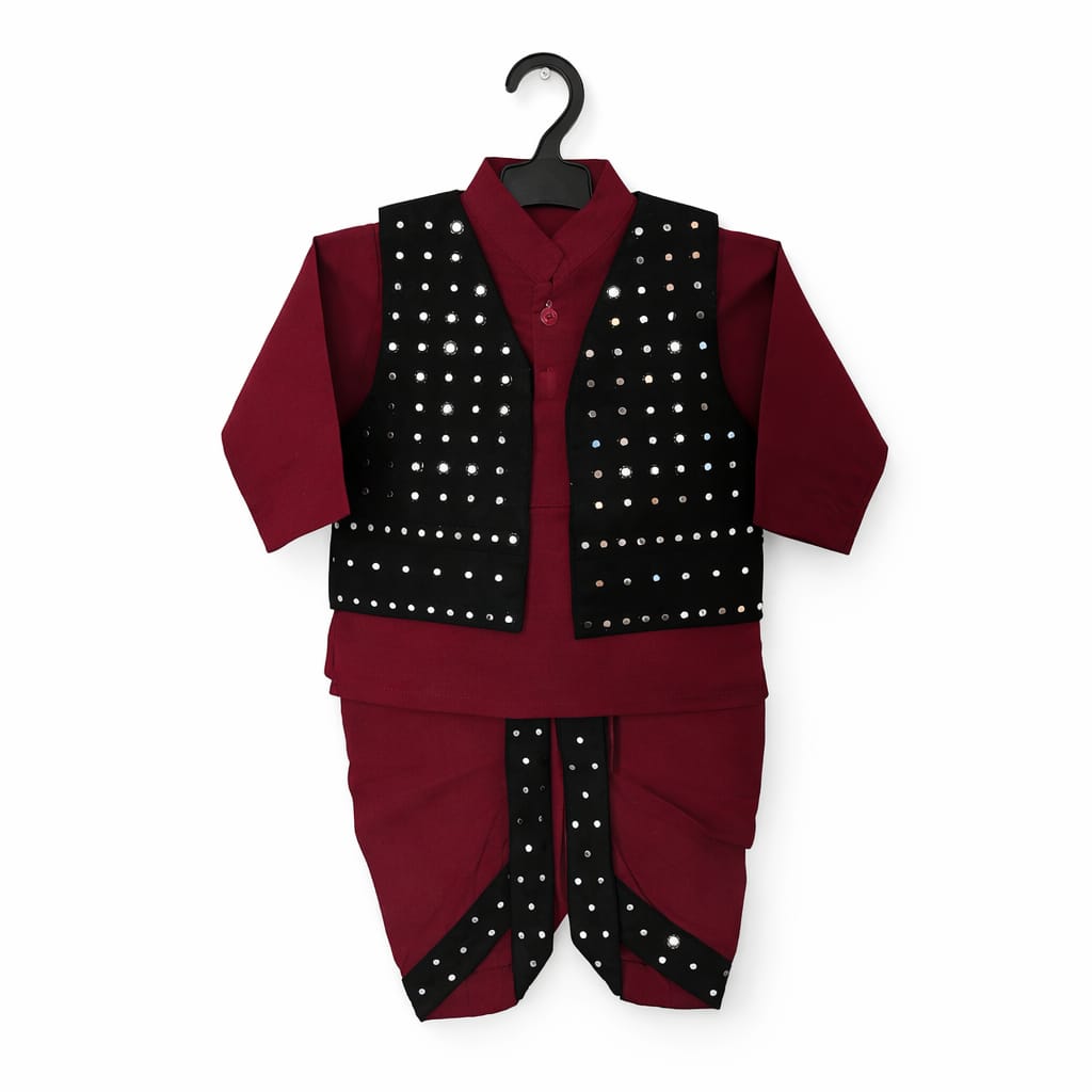 3-6M Dhoti Kurta With Waistcoat