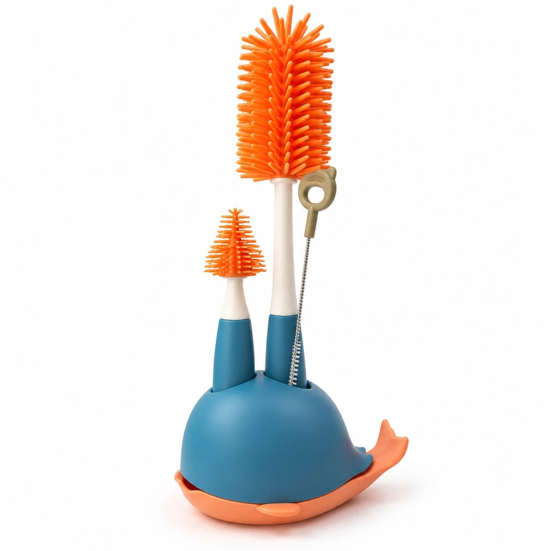 WhaleBuddy Multi-Brush Cleaning Set with Storage Holder