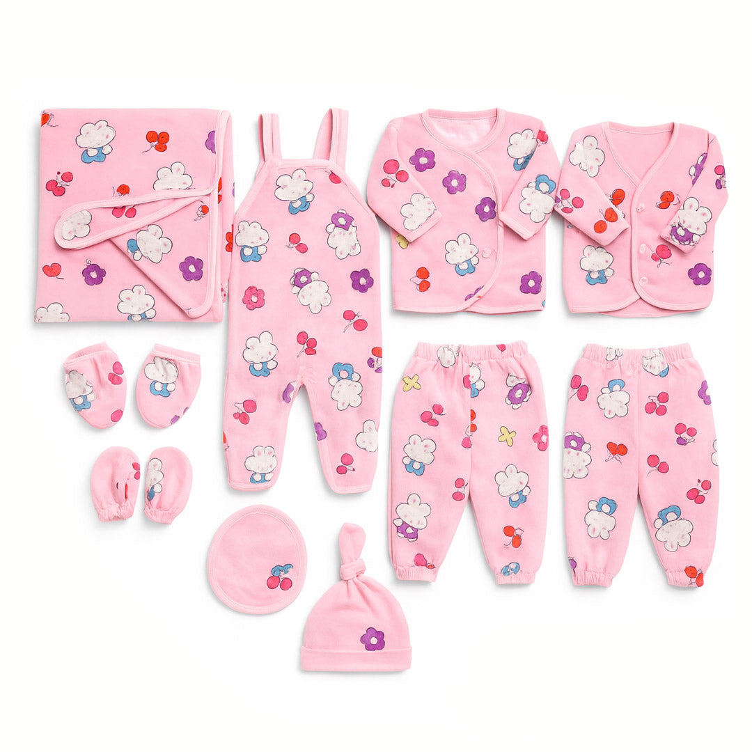 Pink Bunny 11 Piece Winter Starter Set