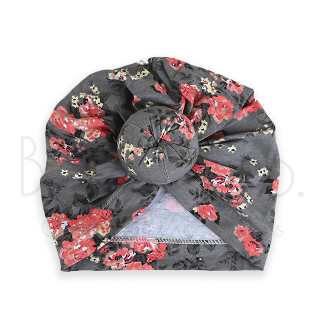 Summer Turban Hats Grey