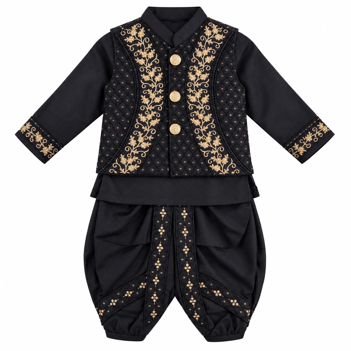Royal Noir Prince Dhoti Kurta