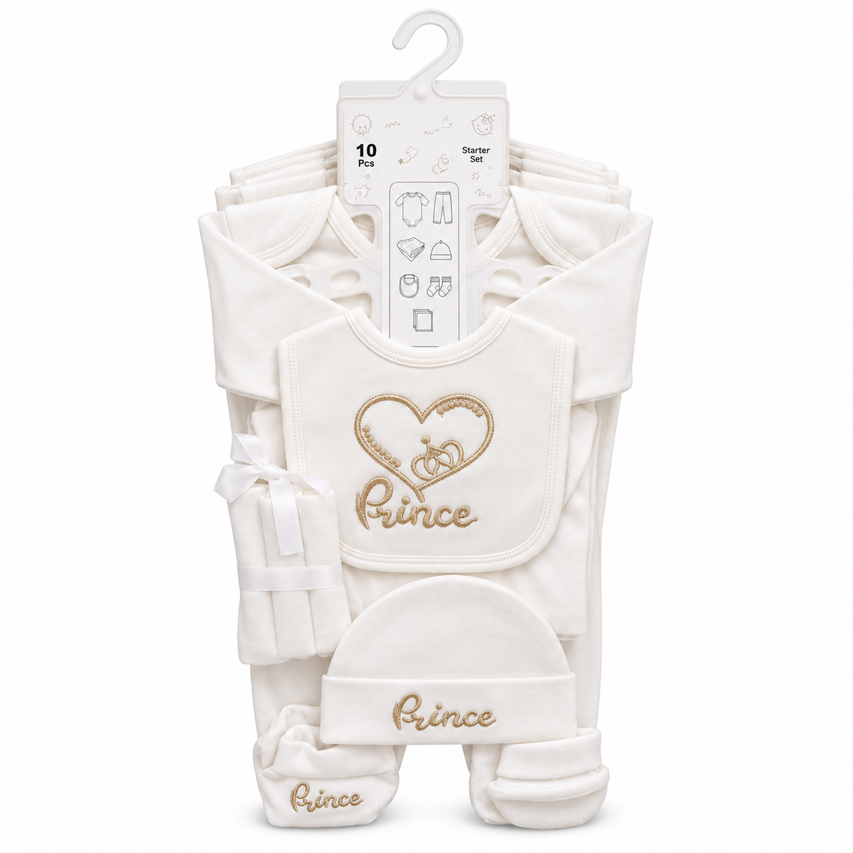 Prince Royal Baby Starter Gift Set – 10 Pieces