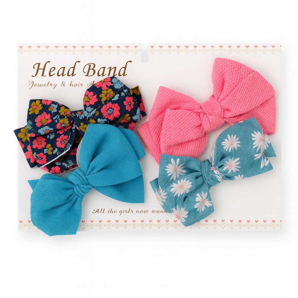 Puffy Headbands Pack Of 4