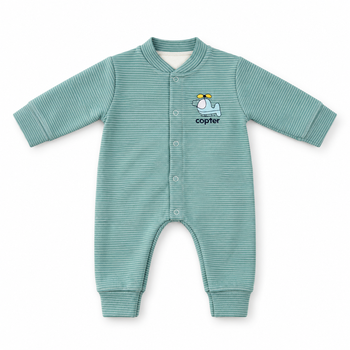 Copter Stripes light Fleece Romper