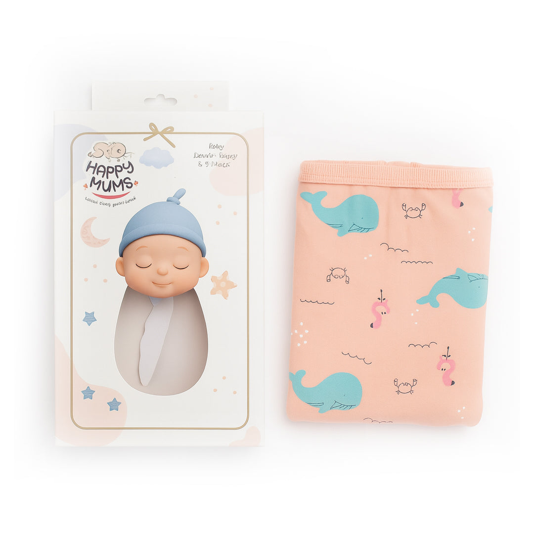 Pink Ocean Baby Swaddle Wrap