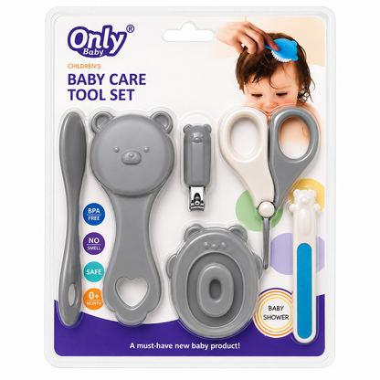 Baby Care Tool Set – 6-Piece Newborn Grooming Kit