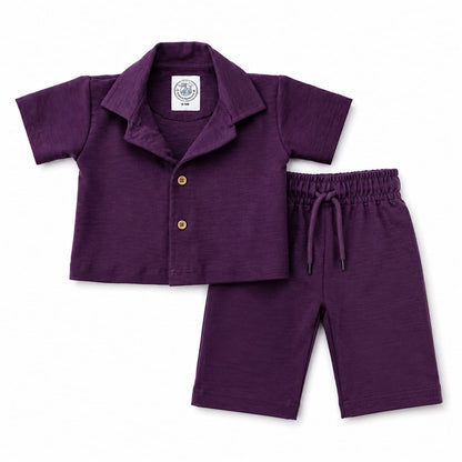 Amora Lounge Co-ord Set Royal Plum | Little Escape 2026