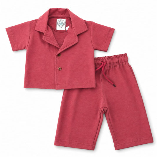 Amora Lounge Co-ord Set Berry Rose | Little Escape 2026