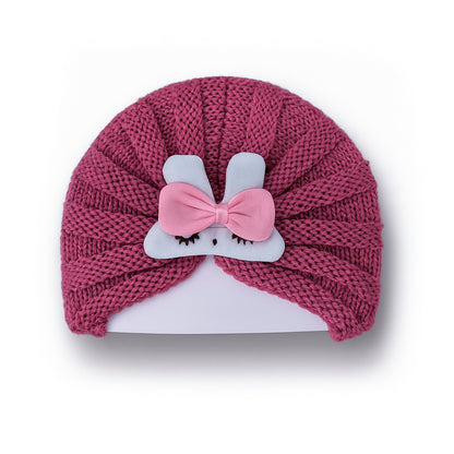 Rabbit Wool Turban Cap