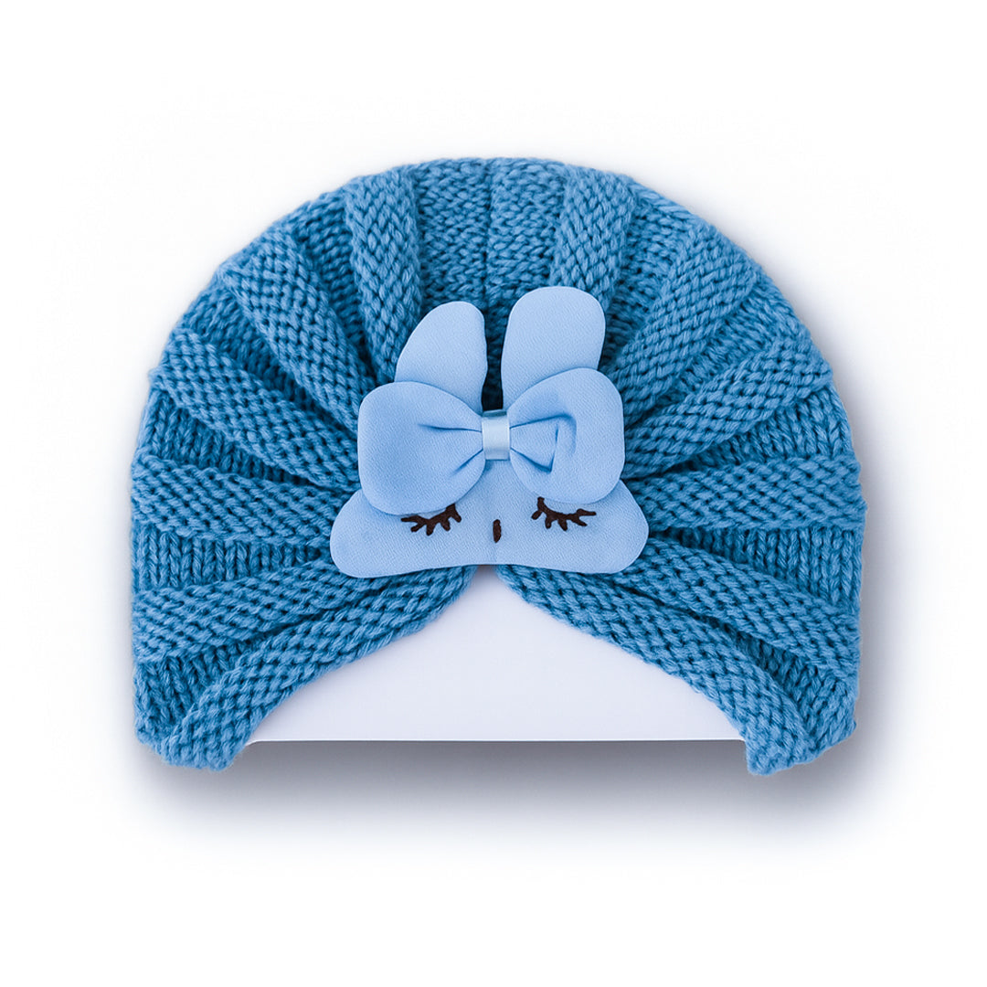 Rabbit Wool Turban Cap