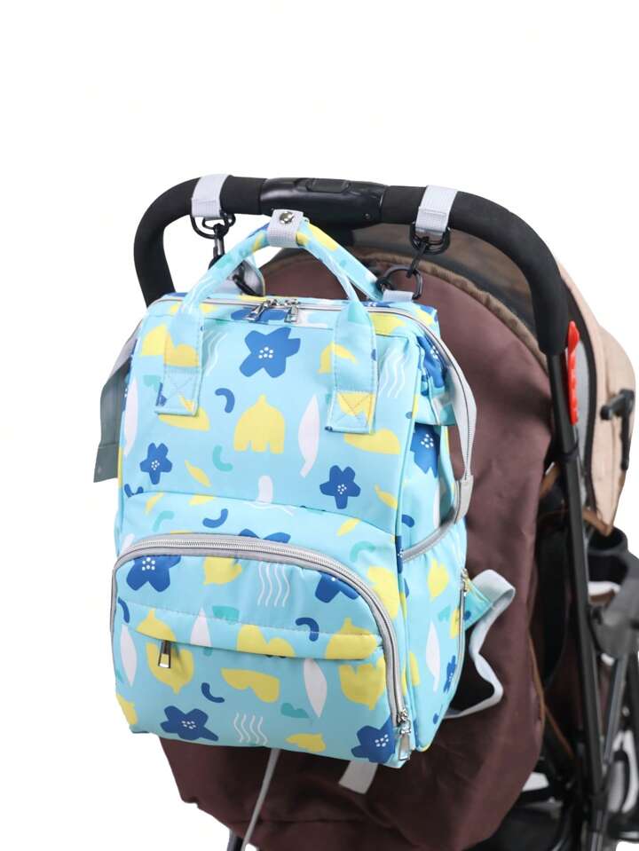 Flower Baby Diaper Bag (Waterproof)