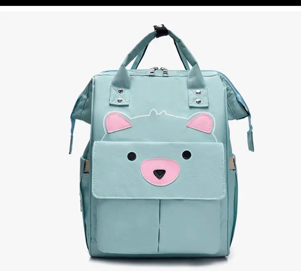 Cute Bear Baby Diaper Bag (Waterproof) Multicolor