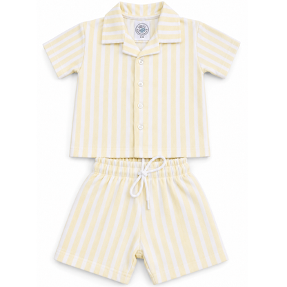 Gelato Lemon Stripe Resort Co-ord Set
