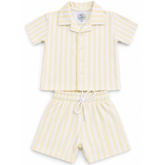 Gelato Lemon Stripe Resort Co-ord Set