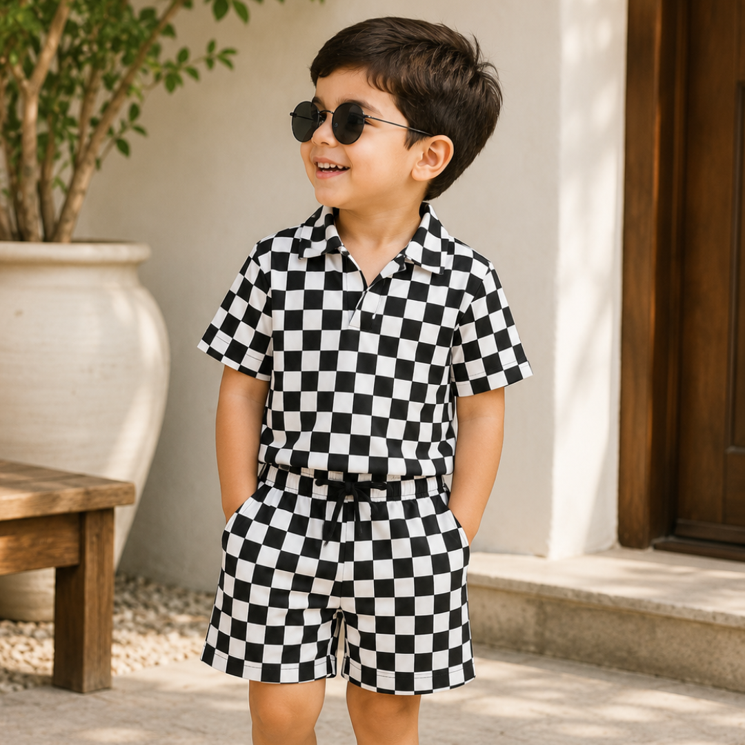 Chess Club Resort Co-ord Set
