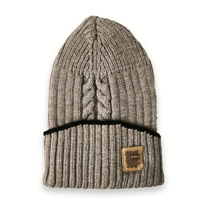 Multi Design Warm Wool Caps beige