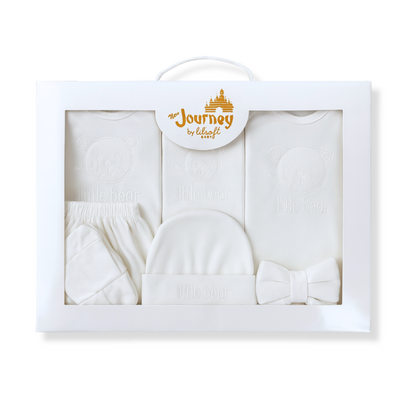 All White Winter Fleece Newborn Starter Set – 10 Piece Gift Pack