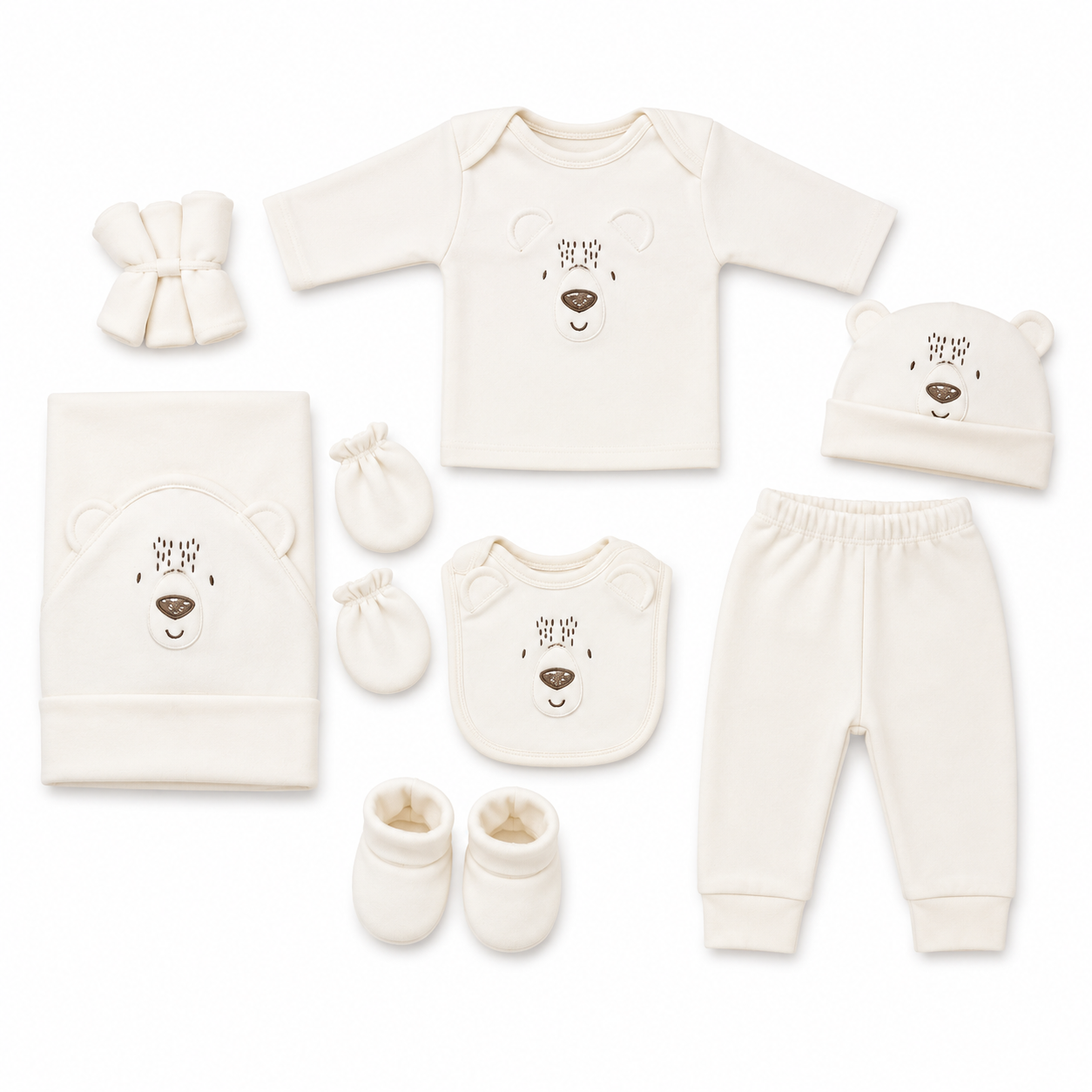 Bear 10-Piece Polar Fleece Winter Starter Set