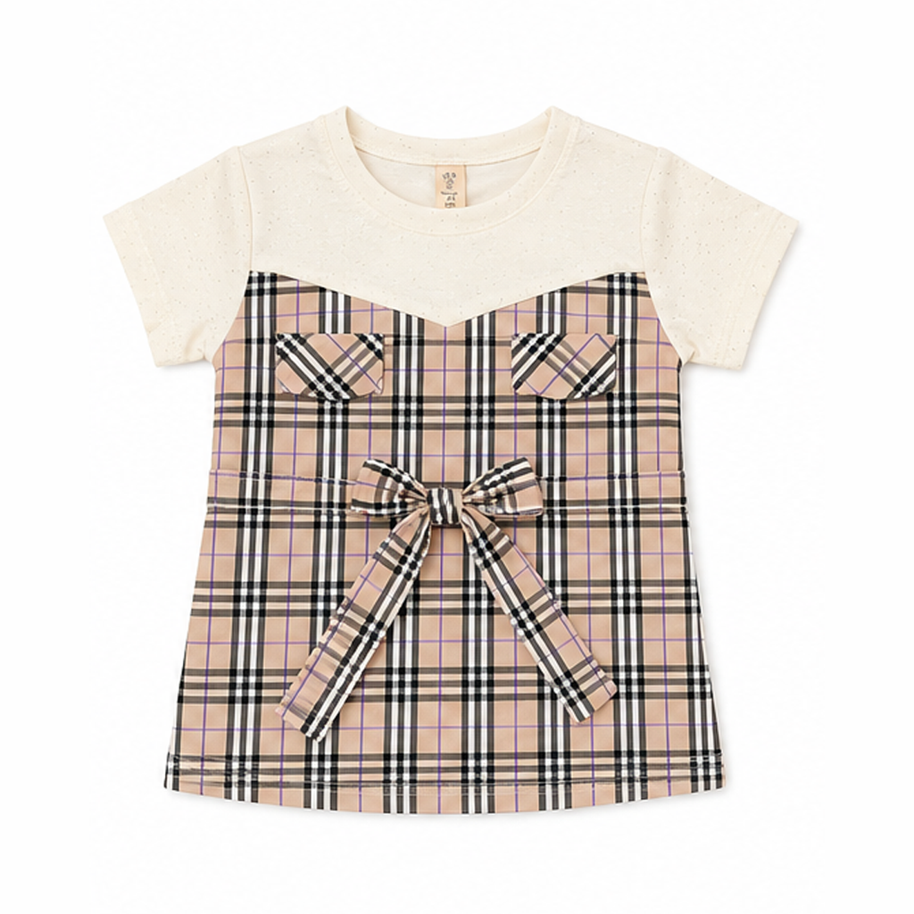 Check Burberry baby frock alternate view