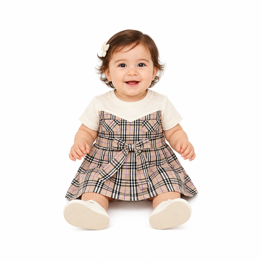 Check Burberry Baby Frock