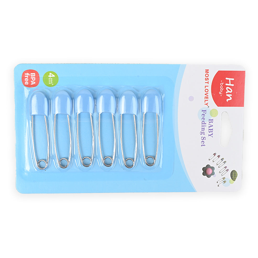 6 Piece Breadshape Safety Pin Set 2