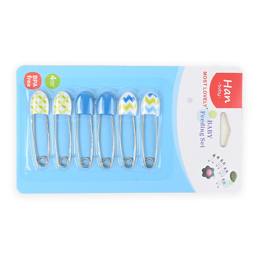 6 Piece Breadshape Safety Pin Set 3